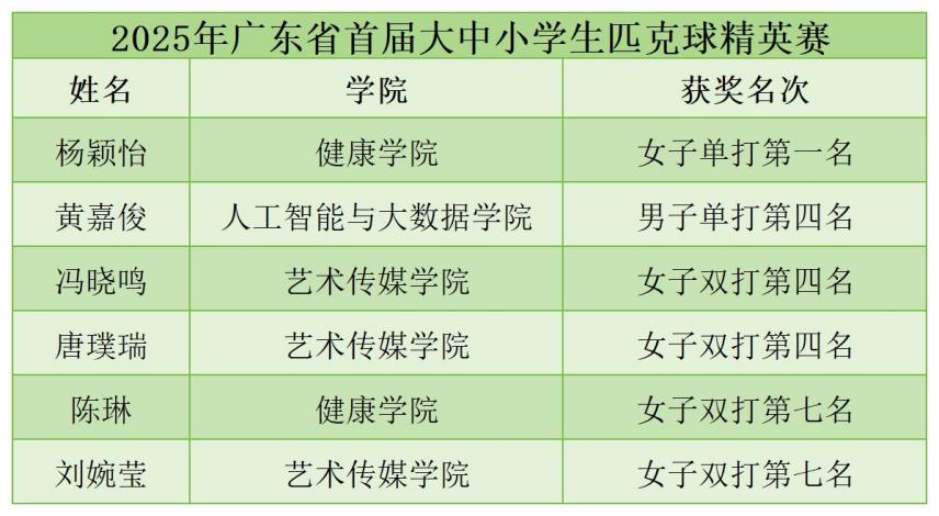 匹克球获奖定